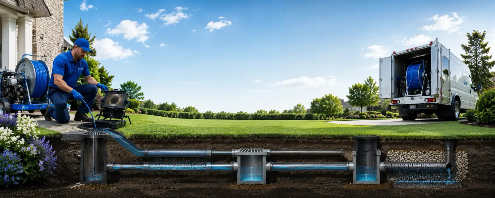 Outdoor drain cleaning information for Shock, WV